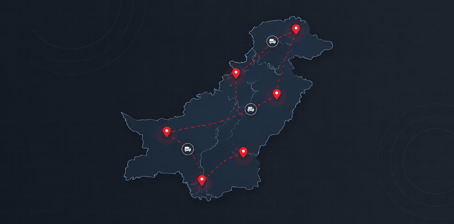 Tricon Track GPS map coverage across Pakistan